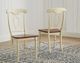 A-America® British Isles Buttermilk/Merlot Napoleon Dining Side Chair-2