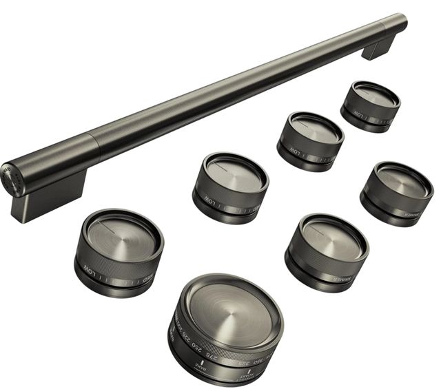  KitchenAid® 36" Black Ore Commercial-Style Dual Fuel Range Handle and Knob Kit-0