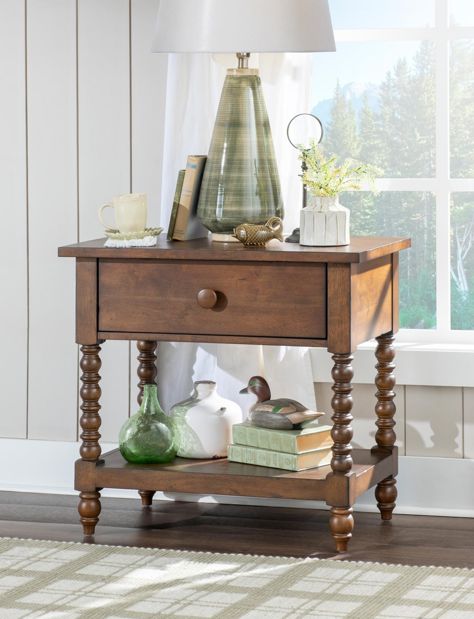Legacy Classic Lake House Pinecone Jenny Lind Open Nightstand-2