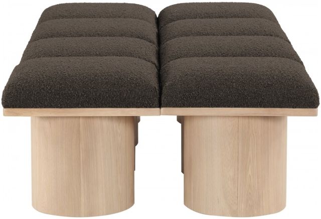 Meridian Furniture Pavilion 8-Piece Brown/Natural 72" Modular Bench Set-3