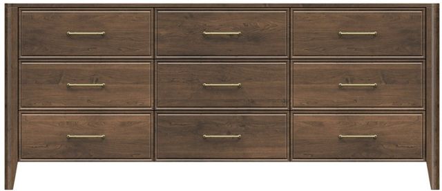 Country View Woodworking Westroom Bedroom Brown Maple 79" Dresser-0