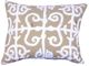 A & B Home Taupe/White Throw Pillow-0