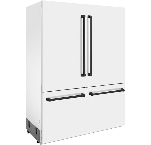 ZLINE Autograph Edition 60" 32.2 Cu. Ft. White Matte Built-In French Door Refrigerator-2