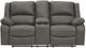 Signature Design by Ashley® Calderwell Gray Reclining Loveseat-1