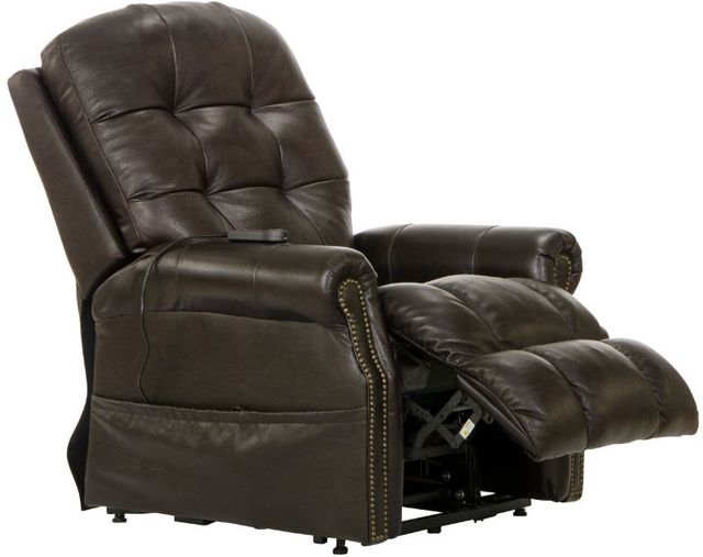 Catnapper® Madison Chocolate Power Lift Lay Flat Recliner with Heat and Massage-4