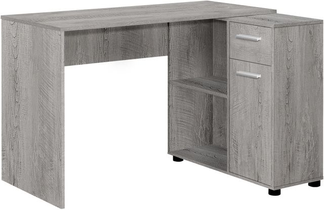 Monarch Specialties Inc. Grey L-Shaped Desk-0