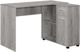 Monarch Specialties Inc. Grey L-Shaped Desk-0