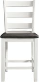 Elements International Martin 6-Piece White Counter Dining Set-2