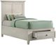 Intercon San Mateo Rustic White Youth Twin Storage Panel Bed-0