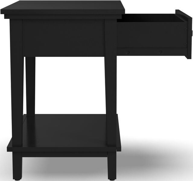 homestyles® Oak Park Black Open Nightstand-4
