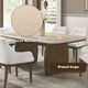 ACME Furniture Kasha Natural Marble Top Dining Table with Vintage Oak Base-5