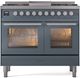 Ilve® Professional Plus II 40" Blue Grey Pro Style Dual Fuel Range-0