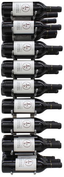 Vinotemp® Epicureanist 27 Bottle Stainless Steel Wine Rack -3