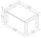 Global Furniture USA D1321 7-Piece Light Gray/White Dining Set-2