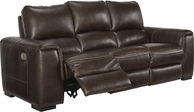 Signature Design by Ashley® Alessandro Walnut Power Reclining Sofa-1