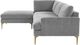TOV Furniture Serena 3-Piece Gray Left-Arm Facing Chaise Sectional-4