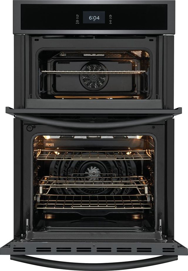 Frigidaire Gallery® 27" Smudge-Proof® Black Stainless Steel Oven/Micro Combo Electric Wall Oven -3