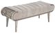 Michael Amini® Roxbury Park Gray/Stainless Steel Bench-0