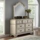 New Classic® Home Furnishings Anastasia Antique White Dresser and Mirror-1