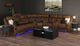 Elements International Halo Black Smart End Table-1