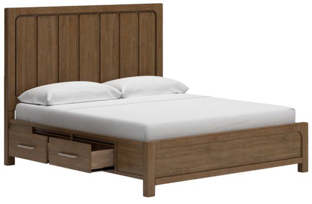 Signature Design by Ashley® Cabalynn 3-Piece Light Brown King Panel Bedroom Set-3