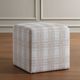 Uttermost® Joie Porcelain Plaid Ottoman-3