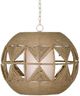Bassett Mirror Woven Brown Pendant-0