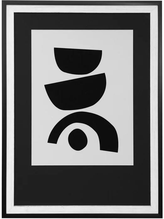 Stylecraft Black/Light Gray Framed Print-0