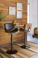 Signature Design by Ashley® Bellatier Black/Brown Adjustable Height Bar Stool-4