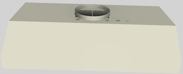 Vent-A-Hood® 42" Biscuit Wall Mounted Liner Insert-3
