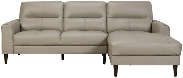 Homelegance® Lewes 2-Piece Latte Right-Arm Facing Sectional and Chaise-2
