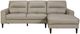 Homelegance® Lewes 2-Piece Latte Right-Arm Facing Sectional and Chaise-2