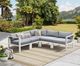 Intercon Nash 5-Piece Buff Aluminum/Fabric Outdoor Sectional Set-1