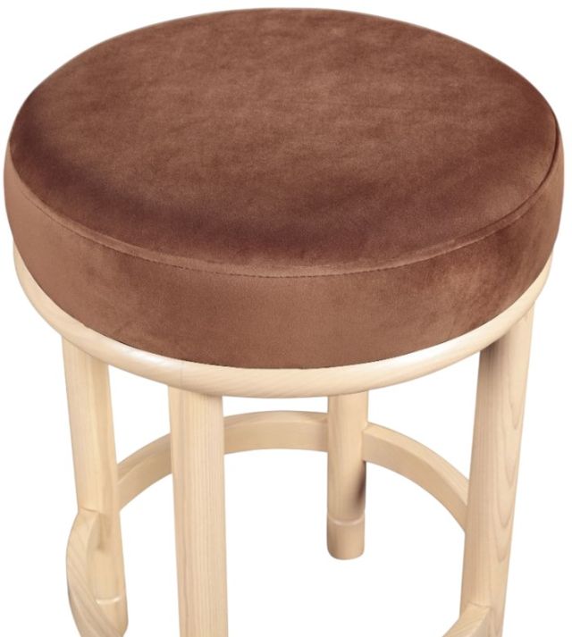 Meridian Furniture Monette Cognac/Natural Upholstered Counter Stool-3