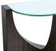 Magnussen Home® Beckham Glass Top Round End Table with Rustic Tavern Base-5