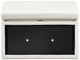 Linon Sunny White Faux Leather Rectangle Ottoman-4