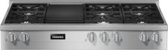 Miele 48" Gas Clean Touch Steel Rangetop