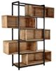 Nest Home Collections Mary Lou Gray Washed Cube Bookcase-0