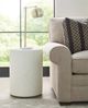 Hammary® Hidden Treasures Venetto White Tall Drum Table-1