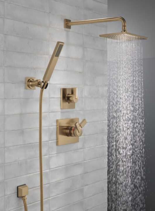 Delta Vero® Champagne Bronze 3-Setting 2-Port Diverter Trim-4