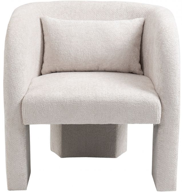 Meridian Furniture Sawyer Cream Chenille Accent Chair-1
