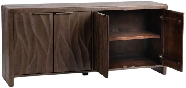 Classic Home Braxton Tundra Brown 4-Door Cabinet-2