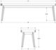Amisco Customizable Nora 60'' Dining Bench-2