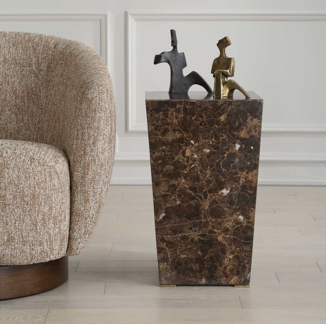 Uttermost® Poe Brown Accent Table-2