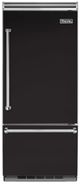 Viking® 5 Series 36 in. 20.4 Cu. Ft. Onyx Built In Counter Depth Right Hinge Bottom Freezer Refrigerator-0