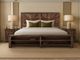 International Furniture Direct Praga Brown Queen Panel Bed-1