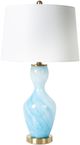 Surya Hobart Blue/White Lamp-0