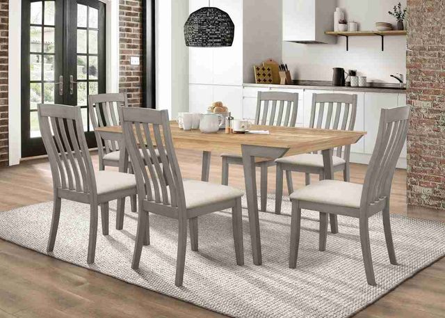 Coaster® Nogales 5-Piece Acacia/Coastal Grey Dining Set-0