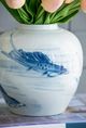 A & B Home Koi Blue/White Jar-3