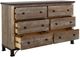 International Furniture Direct Antique Brown Dresser-4